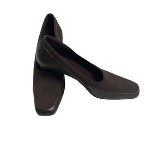 WEAR EVER, BARE TRAPS, Nuance Style Women’s Square Toe, Brown Heels, Size 6M
